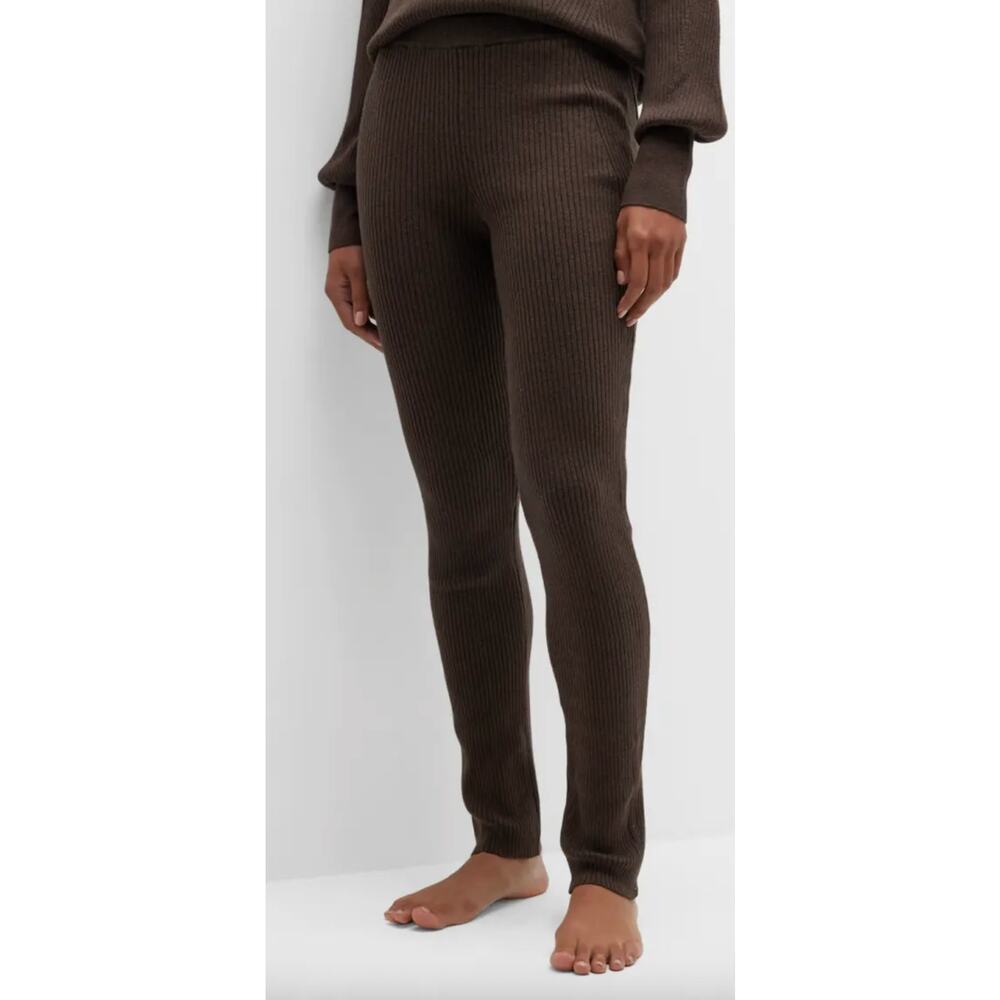 SKIN Maisal Pima Cotton Knit Loungewear Legging Size 1, S/M